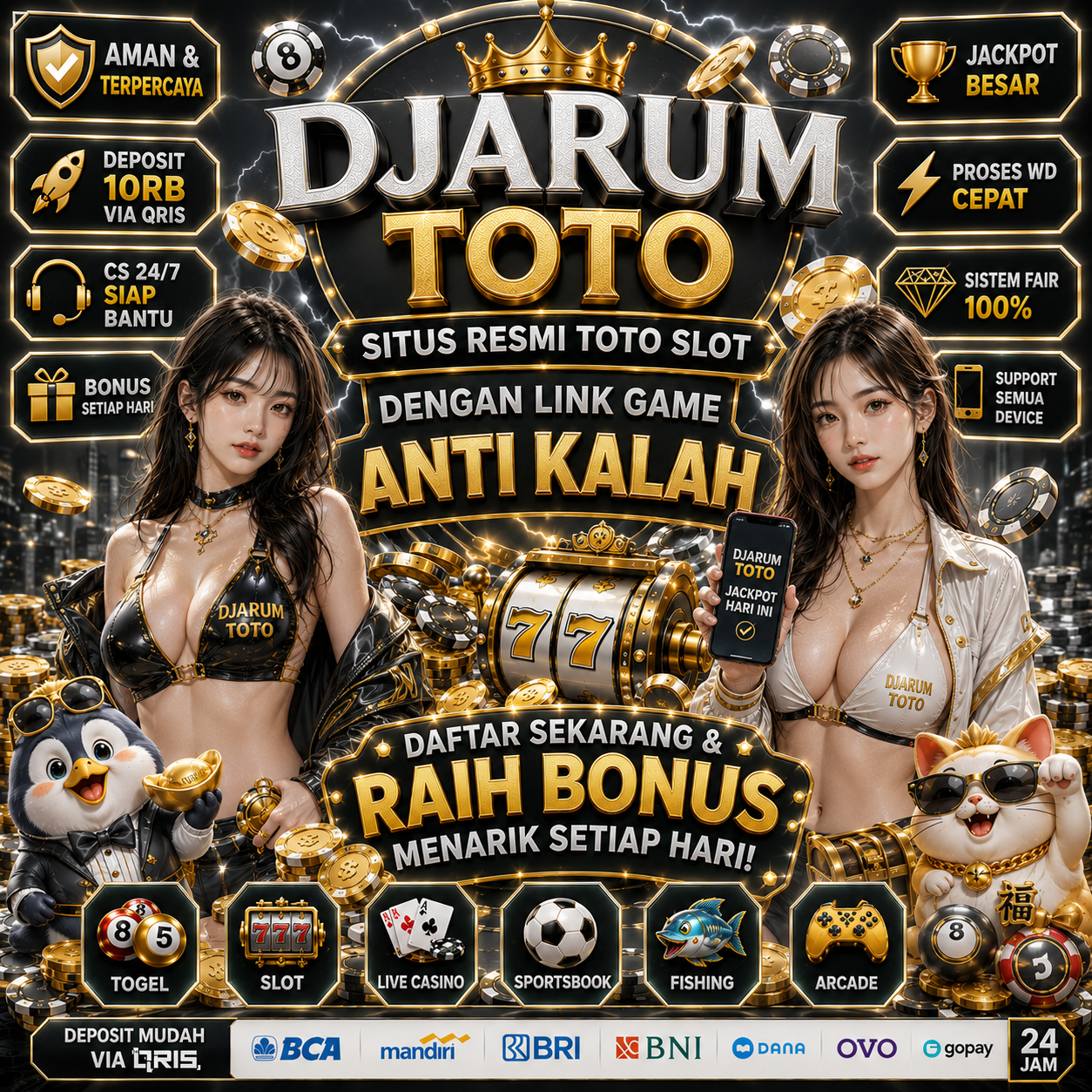 DJARUMTOTO ‡ Situs Resmi Toto Slot & Link Flower Populer Game Anti Kalah